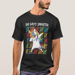 100 Days Smarter Happy 100th Day Of School Dabbing T-Shirt