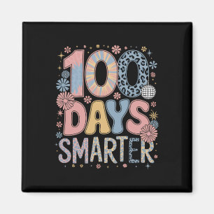 100 Days Smarter Happy 100th Day Of School Kids Bo Magnet