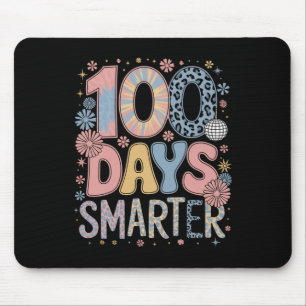 100 Days Smarter Happy 100th Day Of School Kids Bo Mouse Mat