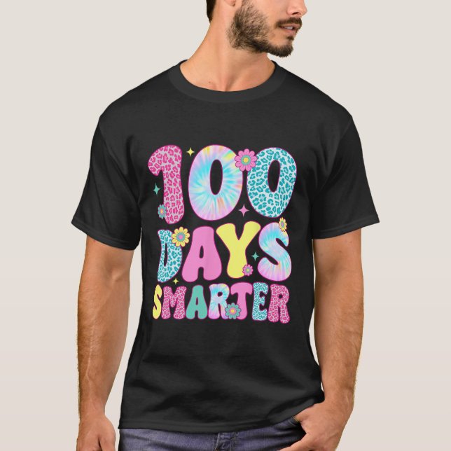 100 Days Smarter Happy 100th Day Of School Kids Bo T-Shirt (Front)