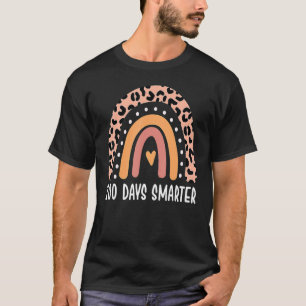 100 Days Smarter Happy 100th Day Of School Rainbow T-Shirt