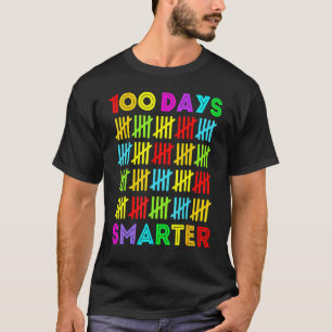 100 Days Smarter Happy 100th Day Of School Student T-Shirt