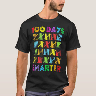 100 Days Smarter Happy 100th Day Of School Student T-Shirt