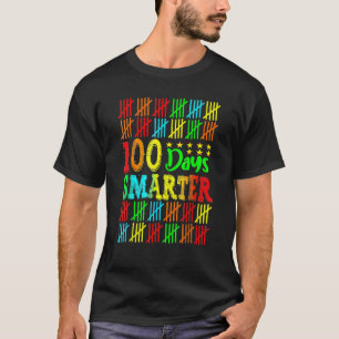 100 Days Smarter Happy 100th Day Of School Student T-Shirt