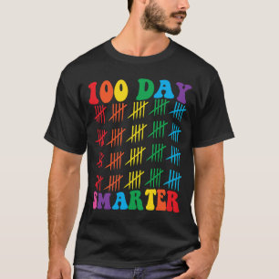 100 Days Smarter Happy 100th Day Of School Student T-Shirt