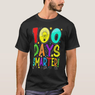 100 Days Smarter Happy 100th Day Of School Student T-Shirt