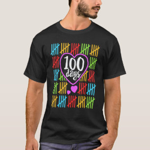 100 Days Smarter Happy 100th Day Of School Student T-Shirt