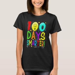 100 Days Smarter Happy 100th Day Of School Student T-Shirt