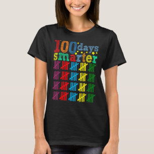 100 Days Smarter Happy 100th Day Of School Student T-Shirt