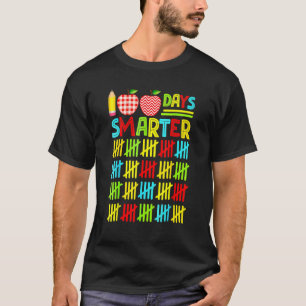 100 Days Smarter Happy 100th Day Of School Student T-Shirt