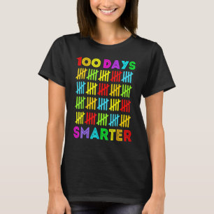 100 Days Smarter Happy 100th Day Of School Student T-Shirt