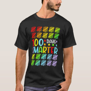 100 Days Smarter Happy 100th Day Of School Student T-Shirt
