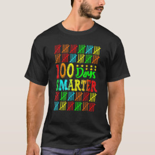 100 Days Smarter Happy 100th Day Of School Student T-Shirt