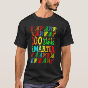 100 Days Smarter Happy 100th Day Of School Student T-Shirt