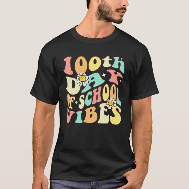 100 Days Smarter Happy 100th Day Of School Teacher T-Shirt (Front)
