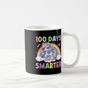 100 Days Smarter Happy 100th Day Of School Unicorn Coffee Mug
