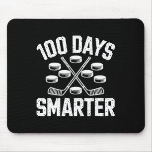 100 Days Smarter Hockey 100th Day Of School Studen Mouse Mat