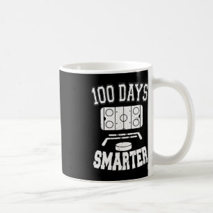 100 Days Smarter Hockey Sports 100th Day Of School Coffee Mug