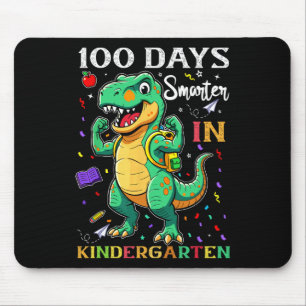 100 Days Smarter In Kindergarten Boys 100th Days D Mouse Mat