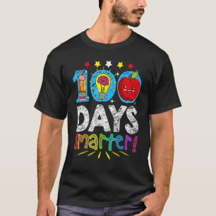 100 Days Smarter Kids 100 Days Of School 100th Day T-Shirt