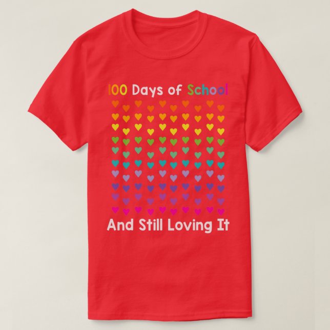 100 Days Smarter Kids 100th Day Of School Countdow T-Shirt (Design Front)