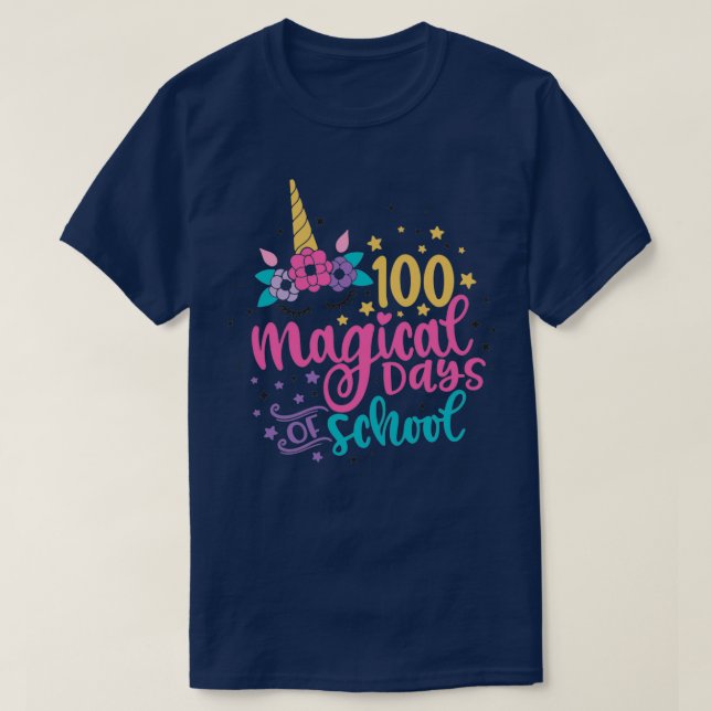 100 Days Smarter Kids 100th Day Of School Countdow T-Shirt (Design Front)