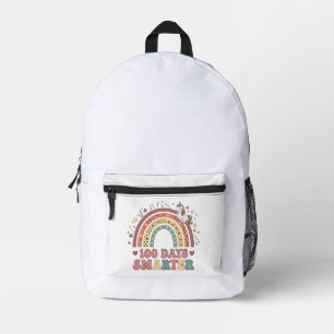 100 Days Smarter Kids Girls Unicorn 100th Day of  Printed Backpack