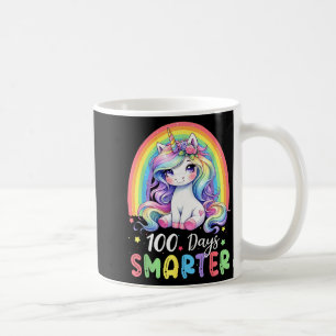 100 Days Smarter Kids Girls Unicorn 100th Day Of S Coffee Mug