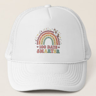 100 Days Smarter Kids Girls Unicorn 100th Day of  Trucker Hat