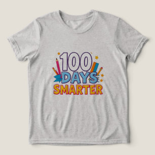 100 Days Smarter Kids' T-Shirt  Tri-Blend Shirt