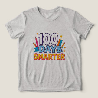 100 Days Smarter Kids' T-Shirt  Tri-Blend Shirt
