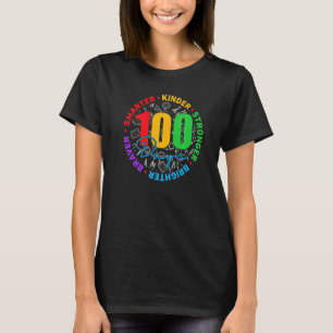 100 Days Smarter Kinder Stronger Brighter Braver K T-Shirt