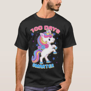 100 Days Smarter Magical Learning Unicorn Student  T-Shirt