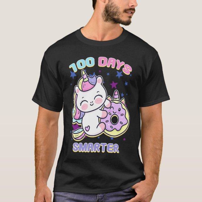 100 Days Smarter Magical Learning Unicorn with Don T-Shirt (Front)