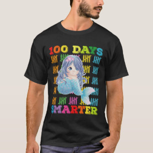 100 Days Smarter Mermaid 100th Day Of School T-Shirt