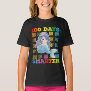 100 Days Smarter Mermaid 100th Day Of School T-Shirt