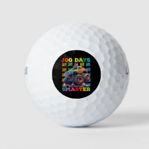 100 Days Smarter Monster Truck 100th Day School Golf Balls