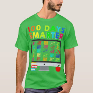 100 Days Smarter Of School Distance Learning Teach T-Shirt