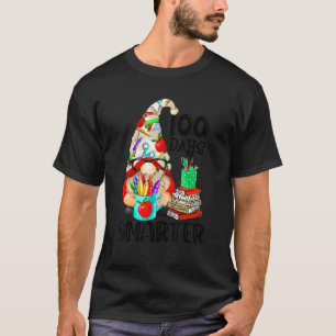 100 Days Smarter Of School Gnome Colorful Boys Gir T-Shirt