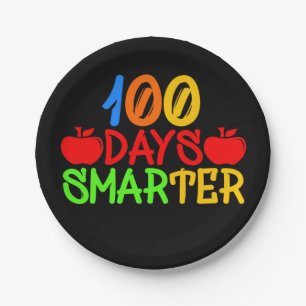 100 Days Smarter Paper Plate
