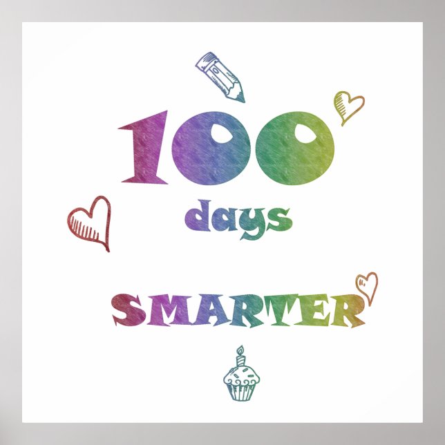 100 days smarter poster (Front)