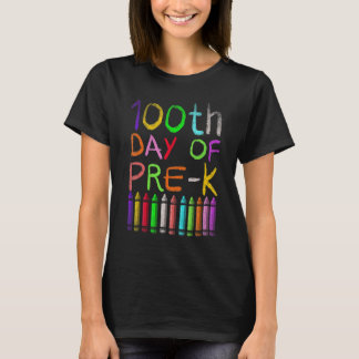 100 Days Smarter Pre-K Happy 100th Day Of School P T-Shirt