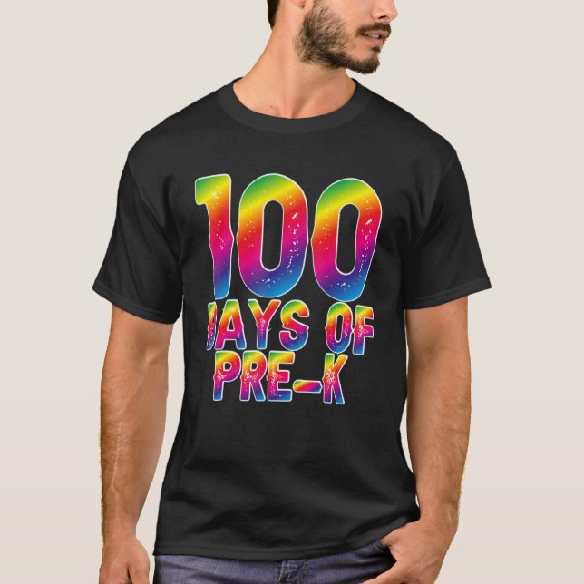 100 Days Smarter Pre-K Happy 100th Day Of School P T-Shirt (Front)