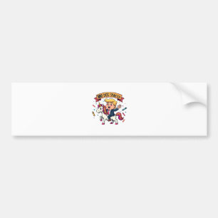 100 Days Smarter School Trump Inaguration Day Bumper Sticker