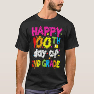 100 Days Smarter Second Grade 100th Day Of School  T-Shirt
