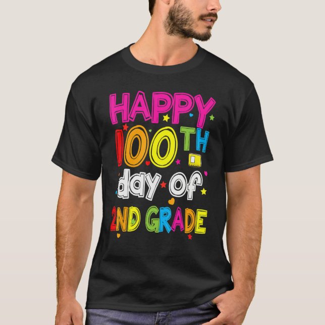 100 Days Smarter Second Grade 100th Day Of School  T-Shirt (Front)