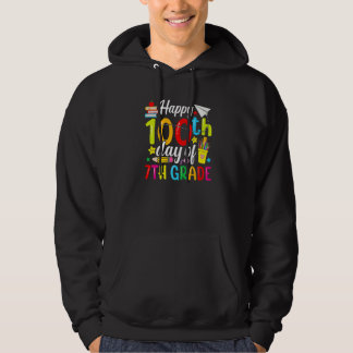 100 Days Smarter Seventh Grade 100th Day Of School Hoodie