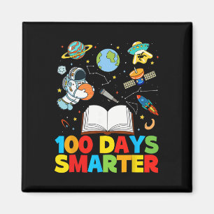 100 Days Smarter Space Astronaut 100th Day School Magnet