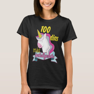 100 days smarter Spanish Teacher 100 días más inte T-Shirt