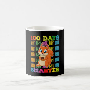 100 Days Smarter Squirrel 100th Day Of School Coffee Mug